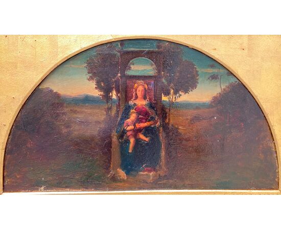 Lunetta Madonna in trono
