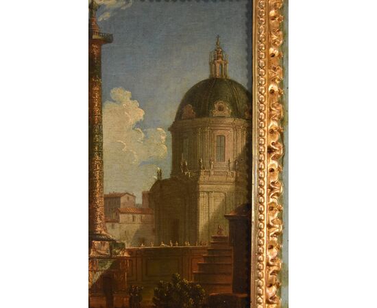 Coppia di vedute di Roma , Antonio Joli (Modena, 1700 – Napoli, 1777)