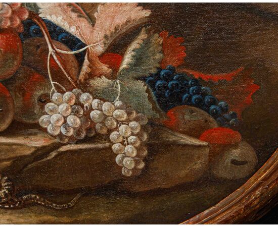 Emilian school, 18th century, Still life with hoopoe, frog and snake