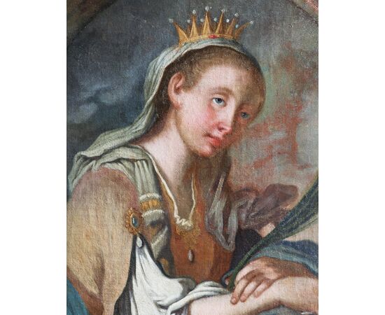 Francesco Paglia attr.; Brescia 1635 - Brescia 1714, Saint Catherine of Siena, oil on canvas