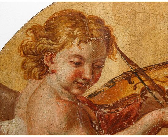 17th century, Cupid playing the violin