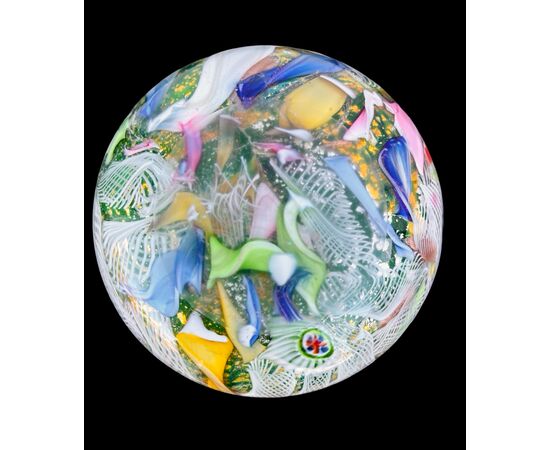 Glass vase 'Byzantine' series. Dino Martens for A.v.e.m Murano.