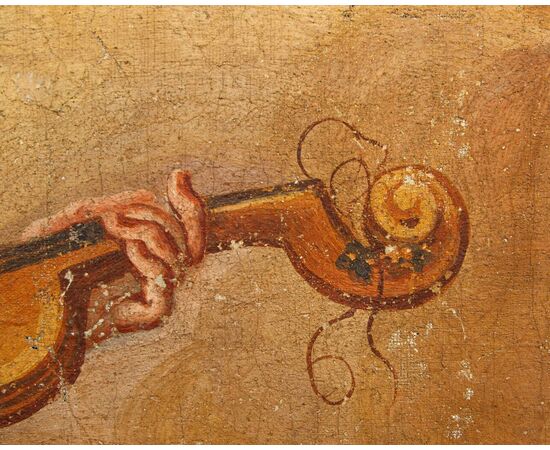 17th century, Cupid playing the violin
