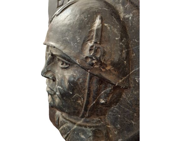 High relief depicting Benito Mussolini