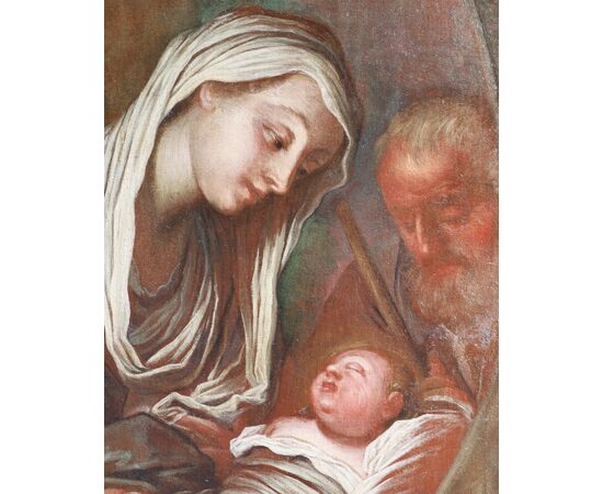 Attributed to Francesco Paglia; Brescia 1635 - Brescia 1714, Holy Family, oil on canvas