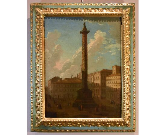 Coppia di vedute di Roma , Antonio Joli (Modena, 1700 – Napoli, 1777)