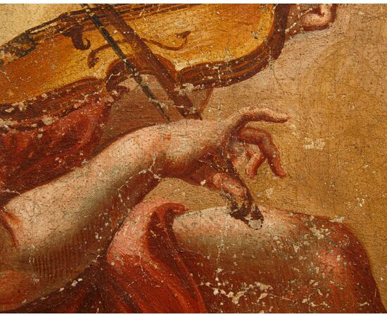 17th century, Cupid playing the violin