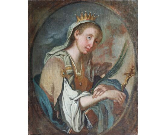Francesco Paglia attr.; Brescia 1635 - Brescia 1714, Saint Catherine of Siena, oil on canvas