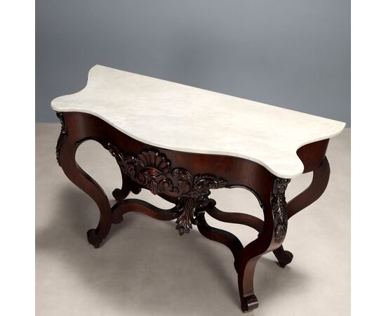 Louis Philippe console table, Kingdom of the Two Sicilies, third quarter of the 19th century