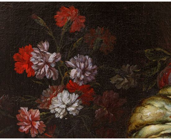 Niccolò Stanchi (Rome, 1623 – 1690), Still life with fruit and flowers