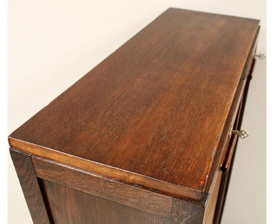 Antique oak roll top file cabinet