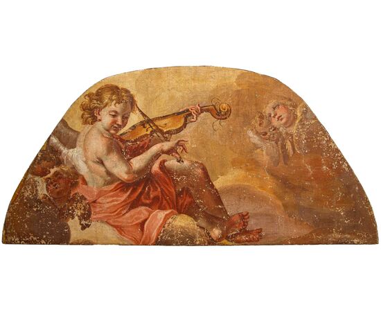 17th century, Cupid playing the violin