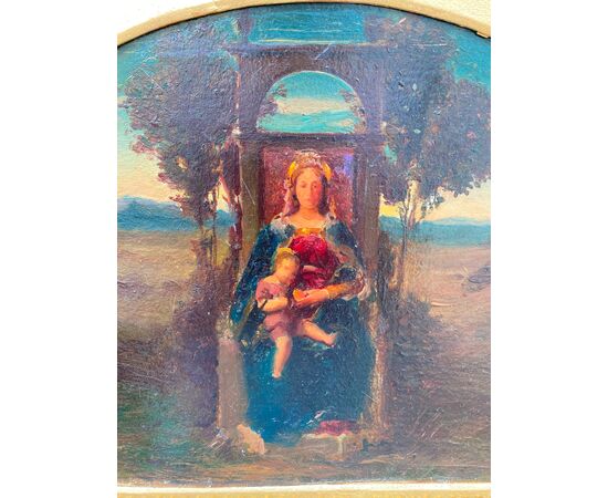 Lunetta Madonna in trono