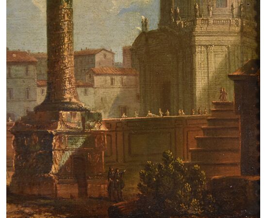 Coppia di vedute di Roma , Antonio Joli (Modena, 1700 – Napoli, 1777)