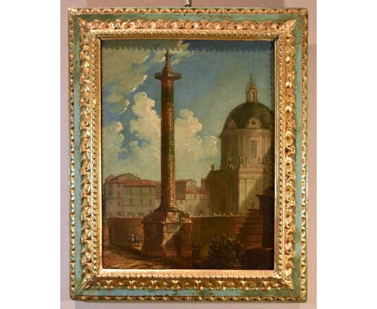 Coppia di vedute di Roma , Antonio Joli (Modena, 1700 – Napoli, 1777)