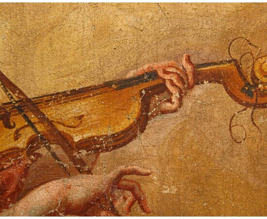 17th century, Cupid playing the violin