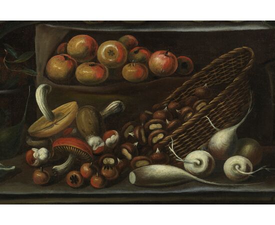 Coppia di Nature Morte, artista attivo in ambito cremonese, prima metà del  XVII° secolo