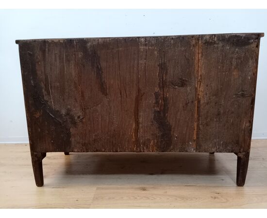 Louis XVI Directoire inlaid walnut chest of drawers - dresser - late 18th century/1700s