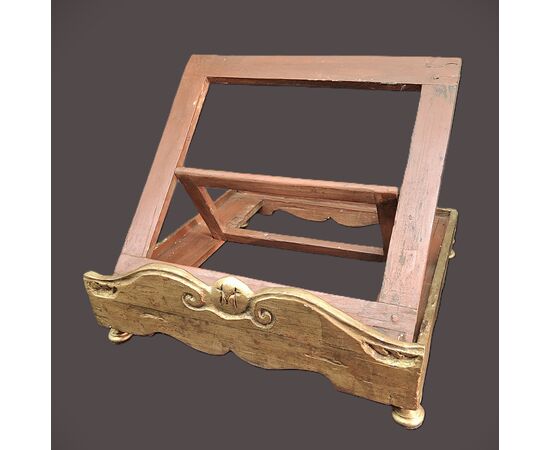 Antique gilded wooden lectern, 19th century