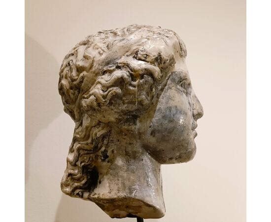 Sculpture of Hera, Greek mythology, in plaster, wax, and charcoal - Alessandro La Motta