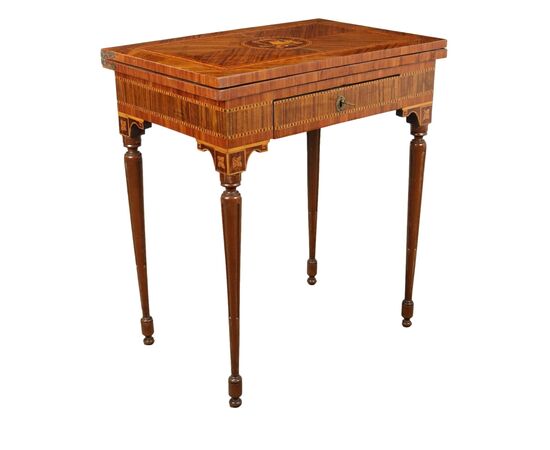 Neoclassical Game Table, Italy, Last Quarter of 18th Century
