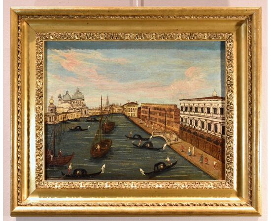 Veduta di Venezia con il Canal Grande, Pittore Vedutista del Settecento