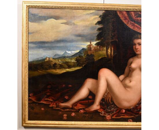 Venus reclining in a landscape, Pauwels Franck known as Paolo Fiammingo (Antwerp 1540 - Venice 1596)