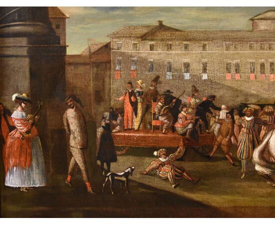 Carnival in Rome in Piazza Colonna, Michelangelo Cerquozzi (Rome 1602 – 1660) workshop