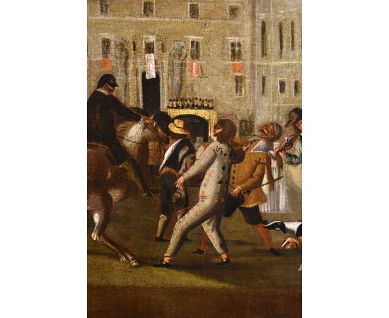 Carnival in Rome in Piazza Colonna, Michelangelo Cerquozzi (Rome 1602 – 1660) workshop