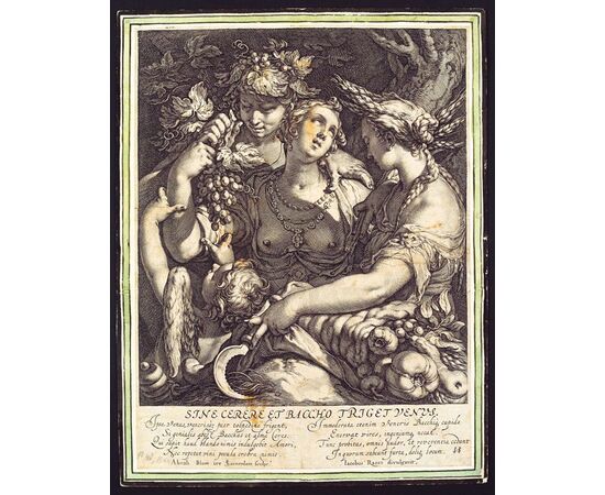Venus, Bacchus and Ceres, Giovanni Battista Paggi (Genoa 1554 – Genoa 1627)