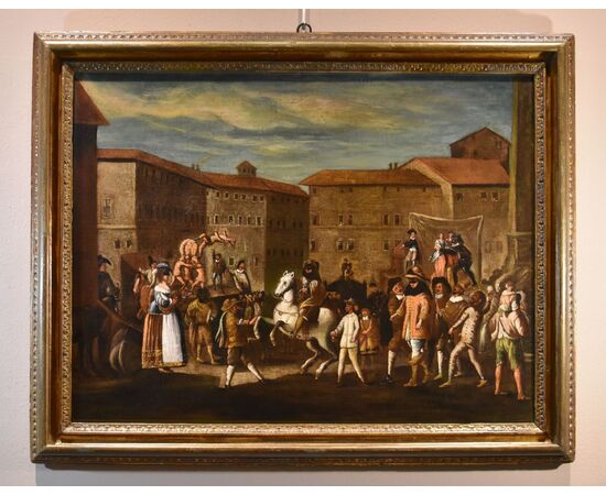 Carnival in Rome in Piazza Navona, Michelangelo Cerquozzi (Rome 1602 – 1660) workshop