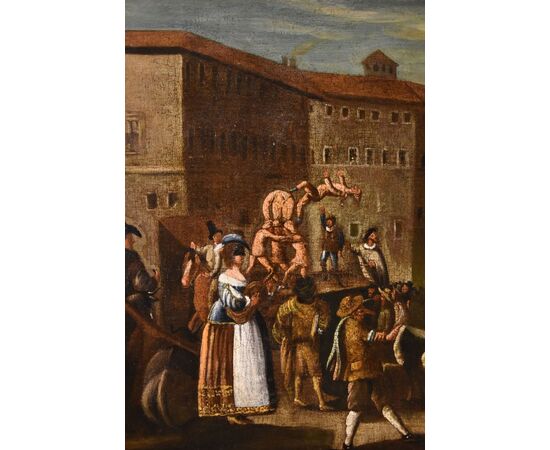 Carnival in Rome in Piazza Navona, Michelangelo Cerquozzi (Rome 1602 – 1660) workshop