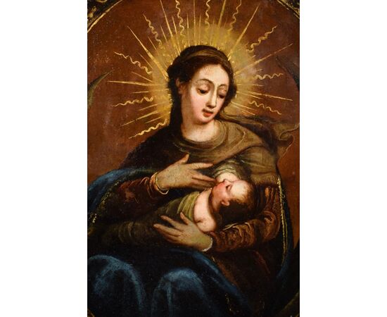 "Virgin of the Milk" Oil on copper