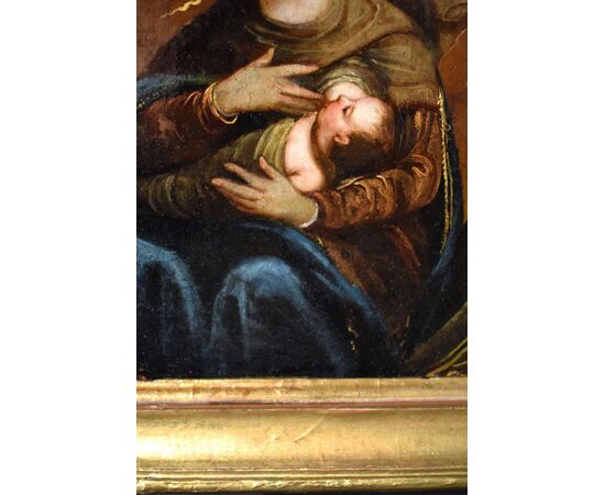 "Virgin of the Milk" Oil on copper