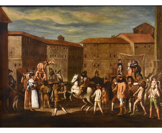 Carnival in Rome in Piazza Navona, Michelangelo Cerquozzi (Rome 1602 – 1660) workshop