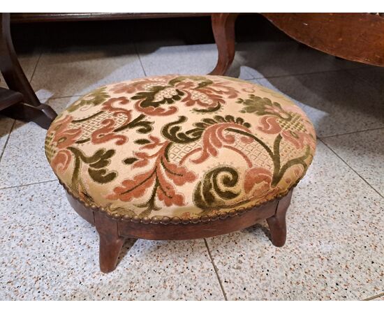 Louis Philippe armchair with footrest