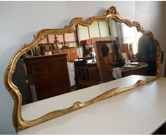 Specchiera sagomata anni “50 dorata “oro matto” Vintage
