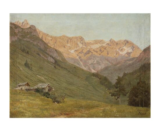 Pietro Leidi, Mountain landscape