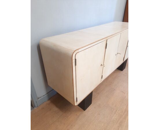 ART DECO SIDEBOARD COATED IN ORIGINAL 1930S PARCHMENT