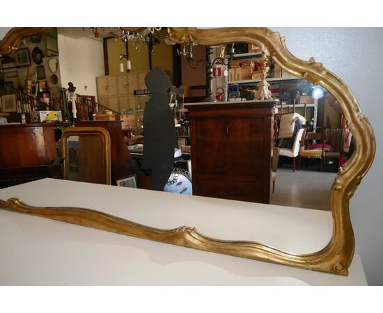 Specchiera sagomata anni “50 dorata “oro matto” Vintage