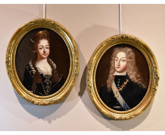 Philip V King of Spain and Louise of Savoy, Circle of Pierre Gobert (Fontainebleau 1662 - Paris 1744)