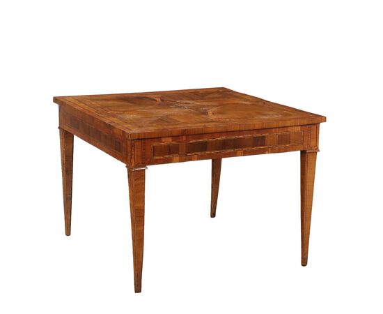 Tavolo Intarsiato Neoclassico Emilia Ultimo Quarto XVIII Secolo