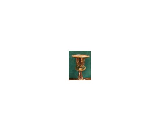 Coppia di candelabri in bronzo