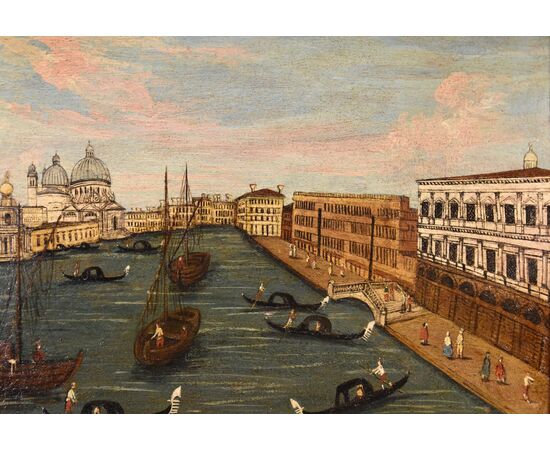 Veduta di Venezia con il Canal Grande, Pittore Vedutista del Settecento