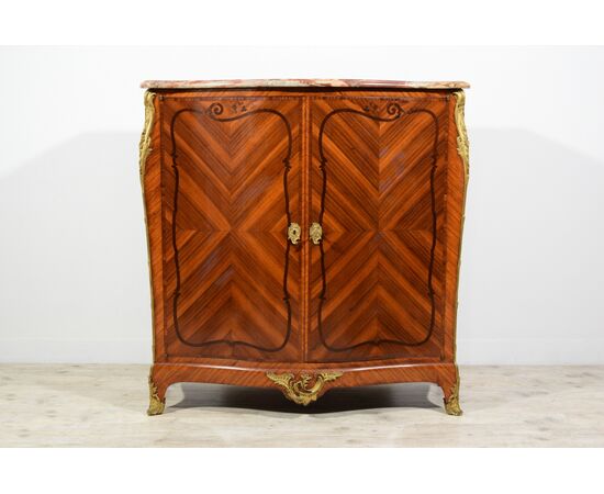 Credenza in legno lastronato, Franca, stile Luigi XV, metà XIX secolo