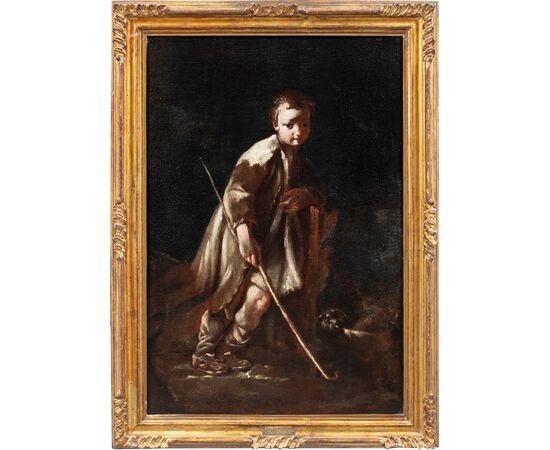 Giuseppe Maria Crespi detto lo Spagnoletto (Bologna 1665 - Bologna 1747) - Coppia di fanciulli.