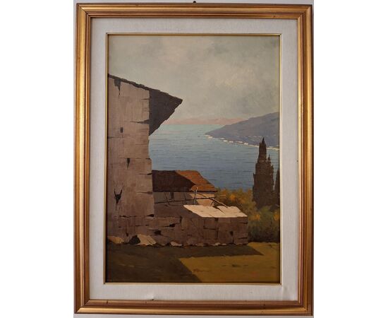 Gino De Lai (1891-1960), View of Lake Garda