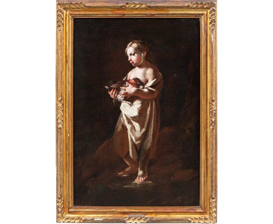 Giuseppe Maria Crespi detto lo Spagnoletto (Bologna 1665 - Bologna 1747) - Coppia di fanciulli.