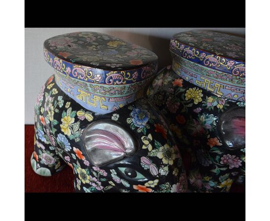 Pair of Chinese Stools