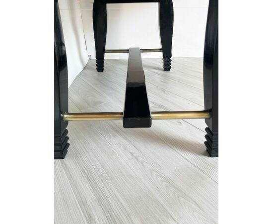 Green parchment dining table - Art Deco 1930